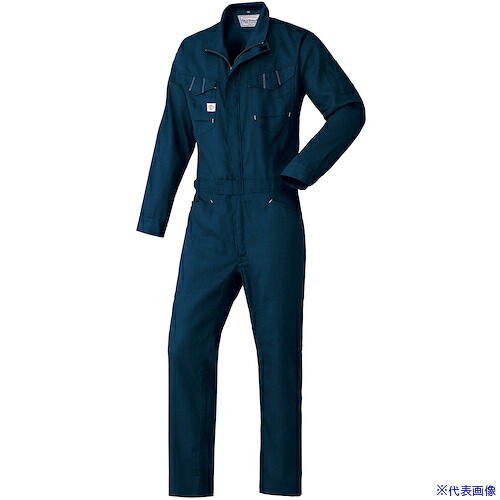 ■AUTO－BI SS(春夏)モデル つなぎ服23010－001ネイビーブルー Sサイズ 23010001S(5622627)[送料別途お見積り][法人限定][掲外取寄]