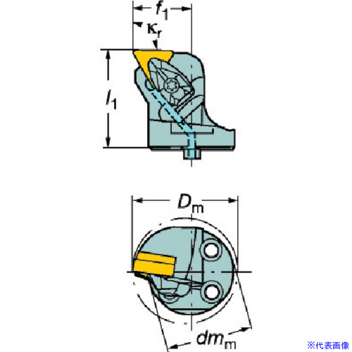 ■SANDVIK コロターンSL コロターンRC用カッティングヘッド(410) 570DTFNR8016(5632803)[送料別途お見積り][法人限定][掲外取寄]