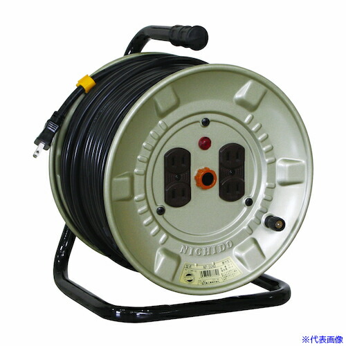 ■NICHIDO 電工ドラム 100V アースなし 50m NNP504D(5666379)
