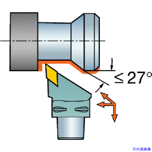■SANDVIK コロマントキャプト コロターンRC用カッティングヘッド(410) C3DDJNR2204511(5666643)[送料別途お見積り][法人限定][掲外取寄]