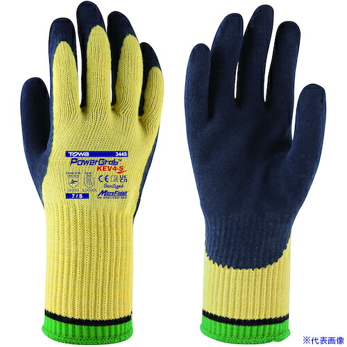 ■トワロン まとめ買い 耐切創手袋 パワーグラブKEV4－S 7/S (12双入) 344S12P7S(5674211)[送料別途お見積り][法人限定][掲外取寄]