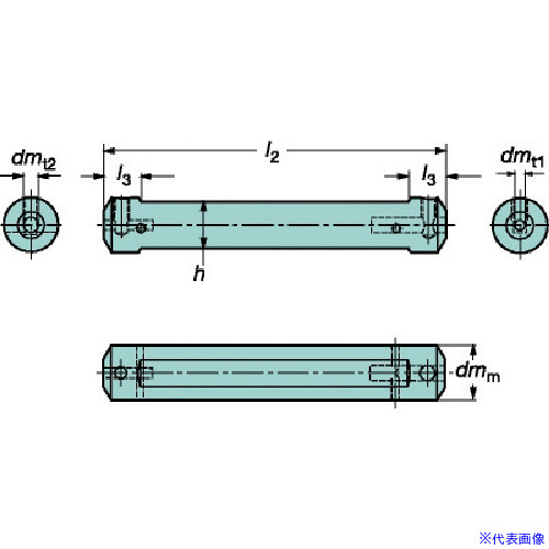 ■SANDVIK 円筒平取り付きシャンク コロターンXSアダプタ(425) CXSA2207(5698081)[送料別途お見積り][法人限定][掲外取寄]｜セミプロＤＩＹ店ファースト