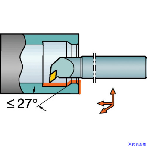 ■SANDVIK コロターン107 ポジチップ用超硬ボーリングバイト(210) E12QSDUCR07ER(5708133)[送料別途お見積り][法人限定][掲外取寄]｜セミプロＤＩＹ店ファースト