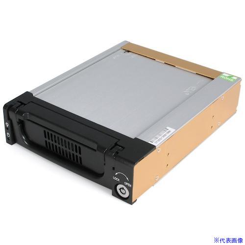 ■スターテック SATA HDDリムーバブルケース/5.25インチベイ内蔵型/アルミニウム製/ブラック/モバイルラック DRW150SATBK(5723253)[法人・事業所限定][外直送元]