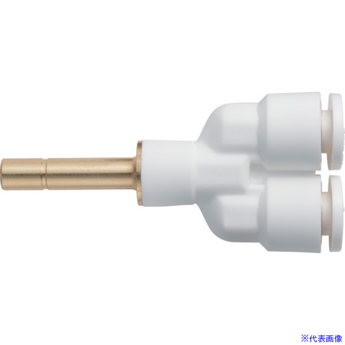 ■潤工社 ワンタッチ継手Wシリーズ ユニオンYプラグ 8mm WYP08(5729192)&times;30[送料別途お見積り][法人限定][掲外取寄]｜セミプロＤＩＹ店ファースト