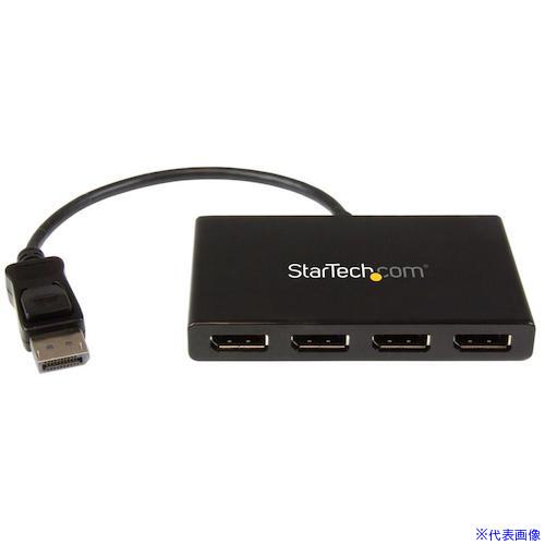 ■StarTech ディスプレイアダプター/DP 1.2 － 4x DP 1.2/4K30Hz/Windowsのみ/マルチモニター MSTDP124DP(5743776)[法人限定][外直送元]