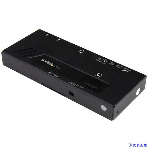 ■StarTech HDMIディスプレイ切替機/2入力1出力/4K/高速切替機能/2x1 HDMIスイッチ/シリアル制御 VS221HD4KA(5746947)[法人限定][外直送元]