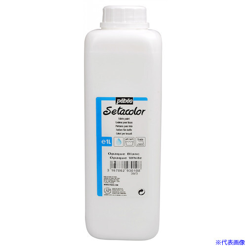 ■Pebeo 布用水性アクリル絵具セタカラー不透明 1L チタニウムホワイト 293010(5760296)
