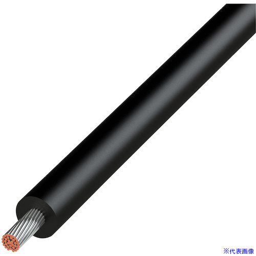 ■KYОWA UL耐熱ビニル絶縁電線 UL1015AWG18BK305M(5772398)[送料別途お見積り][法人限定][掲外取寄]