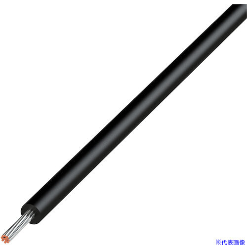 ■KYОWA UL耐熱ビニル絶縁電線 UL1007AWG24BK610M(5772433)[送料別途お見積り][法人限定][掲外取寄]