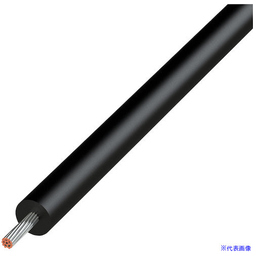 ■KYОWA UL耐熱ビニル絶縁電線 UL1015AWG22BK305M(5772461)[送料別途お見積り][法人限定][掲外取寄]