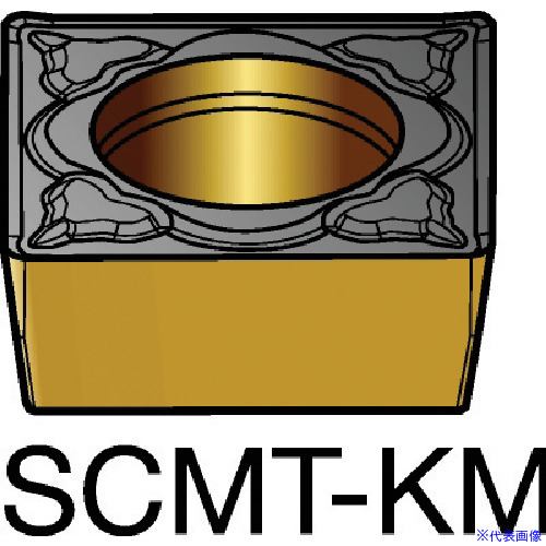 ■SANDVIK コロターン107 旋削用ポジチップ(120) 3005 SCMT09T308KM(3005)(5782341)×10[送料別途お見積り][法人限定][掲外取寄]