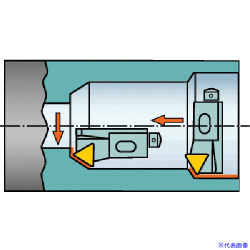 ■SANDVIK コロターン107 ポジチップ用カートリッジ(470) STTCR08CA09(5790514)[送料別途お見積り][法人限定][掲外取寄]