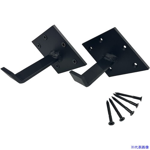 ■福井金属工芸 重量用額受 壁面用 90mm 黒 2327 2327(5798614)[送料別途お見積り][法人限定][掲外取寄]