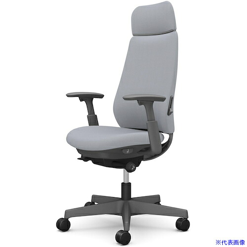 ■OKAMURA ポータム,可動肘,背クッション,EXスタンダードタイプ,ダークグレー,ハンガー無,ランバー有,ナイロンキャスター CF87XEFRU3(5838907)[送料別途お見積り][法人限定][外直送]｜セミプロＤＩＹ店ファースト