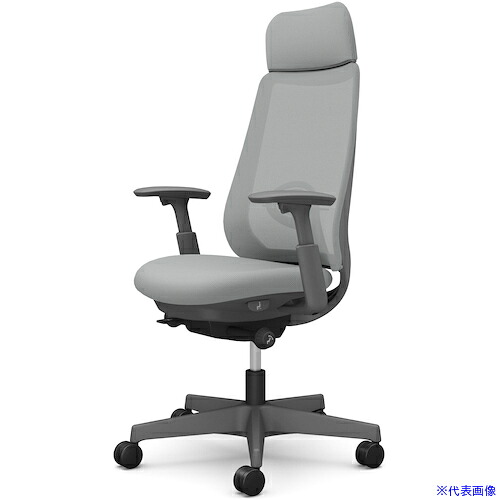 ■OKAMURA ポータム,可動肘,背メッシュ,EXスタンダードタイプ,ダークグレーボディ,ハンガー無,ランバー有,ウレタンキャスター CF85ZEFKA3(5842112)[送料別途お見積り][法人限定][外直送]