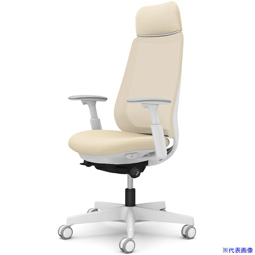 ■OKAMURA ポータム,可動肘,背メッシュ,EXスタンダードタイプ,ホワイトボディ,ハンガー無,ランバー無,ウレタンキャスター CF85ZWF1K2(5845366)[送料別途お見積り][法人限定][外直送]
