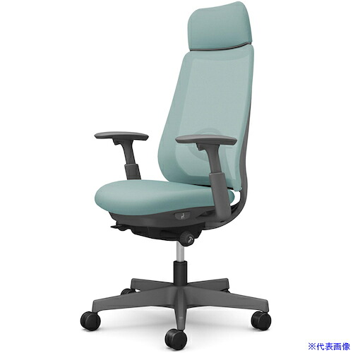■OKAMURA ポータム,可動肘,背メッシュ,EXスタンダードタイプ,ダークグレーボディ,ハンガー無,ランバー有,ナイロンキャスター CF85XEFKA6(5846886)[送料別途お見積り][法人限定][外直送]
