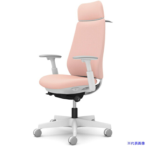 ■OKAMURA ポータム,可動肘,背クッション,EXスタンダードタイプ,ホワイトボディ,ハンガー有,ランバー無,ナイロンキャスター CF88XWFXW8(5849914)[送料別途お見積り][法人限定][外直送]
