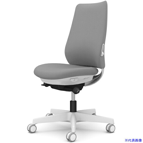 ■OKAMURA ポータム,肘なし,背クッション,スタンダードタイプ,ホワイトボディ,ハンガー無,ランバー有,ウレタンキャスター CF13ZZFKY2(5860527)[送料別途お見積り][法人限定][外直送]