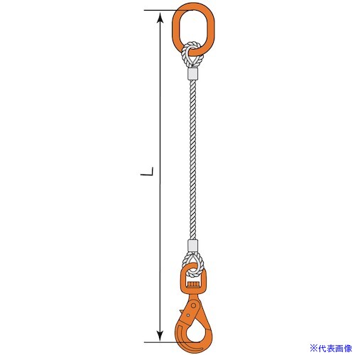 ■コンドーテック JISロック止ワイヤ φ18×2M WLHW・A8W 05221PAPW182(5866662)[送料別途お見積り][法人限定][外直送]