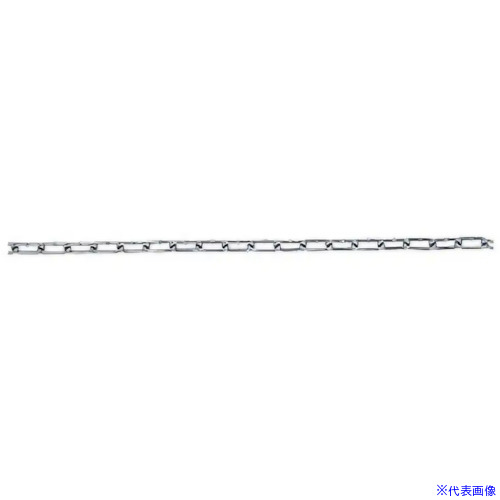 ■コンドーテック ユニクロ リンクチェーン (汎用チェーン) 6×30m 032Z9U06R(5868338)[送料別途見積り][法人・事業所限定][外直送]