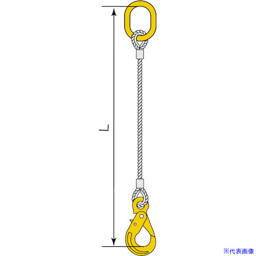 ■コンドーテック JISロック止ワイヤ φ12×2.5M HJJ・HMM 05221KMJJ122S5(5894046)[送料別途お見積り][法人限定][外直送]