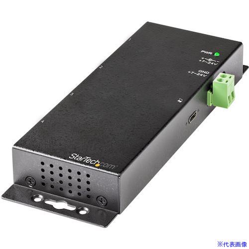 ■スターテック USBハブ/USB 3.2接続/4ポート/産業用メタル筐体/10Gbps/Type-C ＆ Type-Aホスト対応 HB31C2A2CME(5947748)[法人・事業所限定][外直送元]