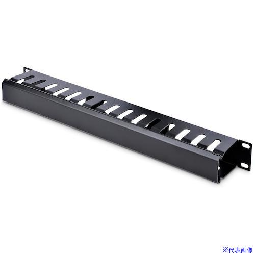 ■スターテック サーバーラック金具/ケーブルマネージャー/横型ケーブルダクト/カバー付き/1U/配線オーガナイザー CMDUCT1UX(5977930)[法人・事業所限定][外直送元]
