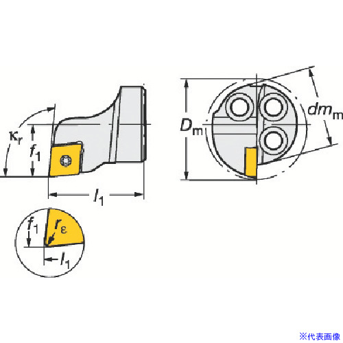 ■SANDVIK コロターンSL コロターン111用カッティングヘッド(410) 570SCLPL1606(6013040)[送料別途お見積り][法人限定][掲外取寄]