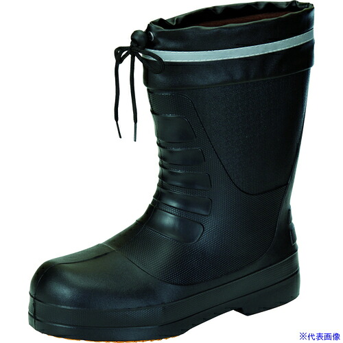■日進 スタッドレス防寒EVA長靴 SSV-77 ブラック M (24.5～25.0cm) SSV77BKM(6216059)[送料別途お見積り][法人限定][掲外取寄]