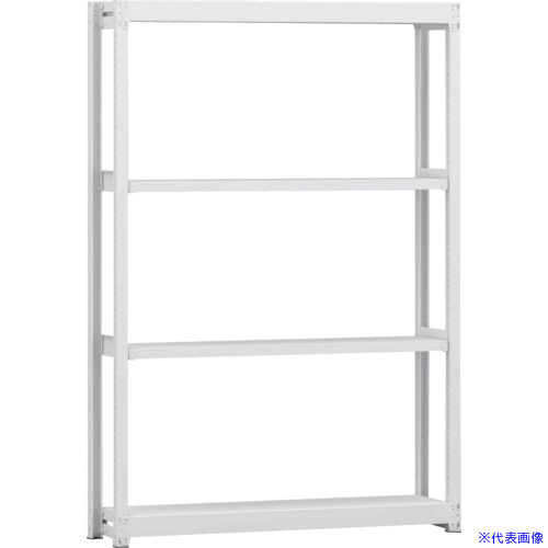 ■金剛 中軽量棚BLL 基本単式1連 有効3段 1200X300X1800 BLL461304SOR(6270607)[送料別途お見積り][法人限定][外直送]