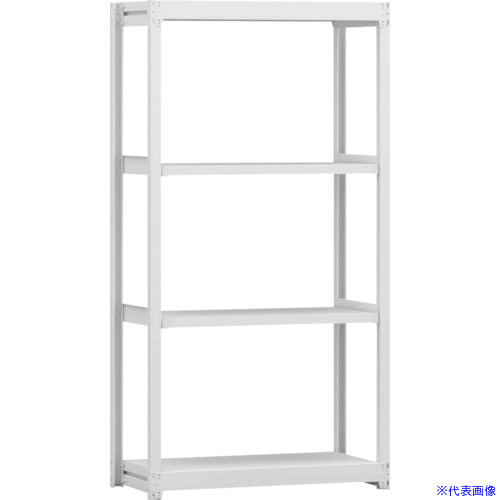 ■金剛 中軽量棚BLL 基本単式1連 有効3段 900X450X1800 BLL361454SOR(6275493)[送料別途お見積り][法人限定][外直送]