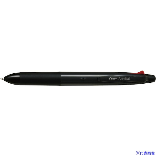 ■PILOT なめらか油性ボールペン アクロボール4+1 0.7mm ブラック BH41AB175B(6350386)×10[送料別途お見積り][法人限定][掲外取寄]