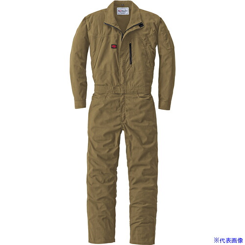 ■AUTO&minus;BI 通年モデル ストレッチつなぎ服23040&minus;011&minus;カーキ&minus;Sサイズ 23040011S(6503523)[送料別途お見積り][法人限定][掲外取寄]｜セミプロＤＩＹ店ファースト