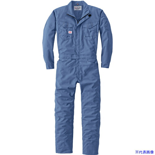■AUTO－BI 通年モデル つなぎ服23011－101－ブルー－5Lサイズ 230111015L(6503530)[送料別途お見積り][法人限定][掲外取寄]