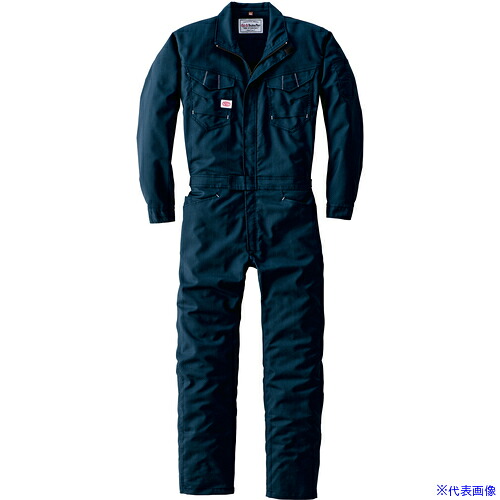 ■AUTO－BI 通年モデル つなぎ服23011－001－ネイビーブルー－5Lサイズ 230110015L(6503544)[送料別途お見積り][法人限定][掲外取寄]