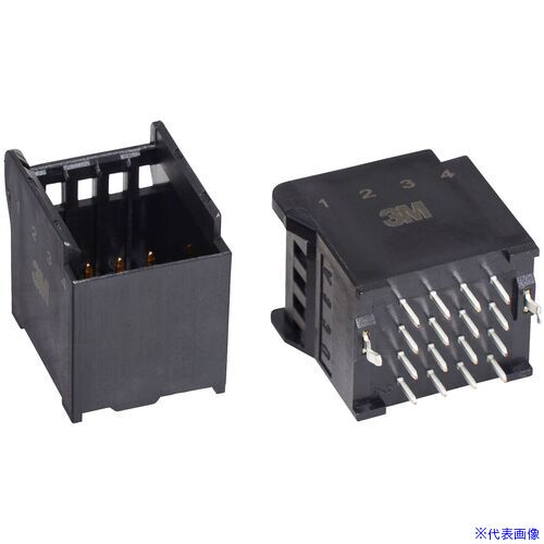 ■3M ミニスタックコネクタ ボードマウントヘッダー ストレート型 スタックタイプ 3S61662S4B00PP(6514654)×100[送料別途お見積り][法人限定][掲外取寄]
