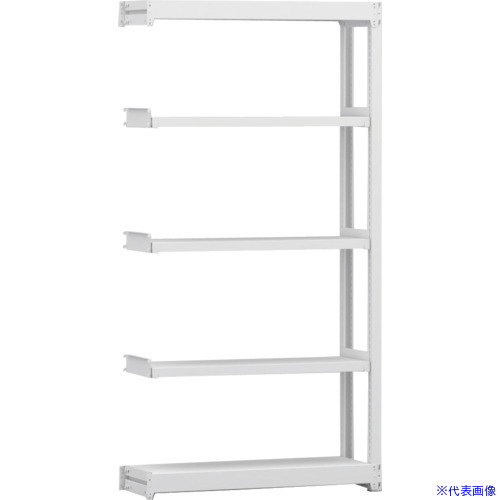 ■金剛 中軽量棚BLM 連結 有効4段 900×300×1800 BLM361305SAR(6525432)[送料別途お見積り][法人限定][外直送]