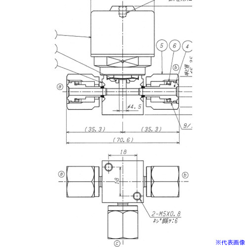 ■Fujikin SUS鋼製自動3方ダイレクトダイヤフラムバルブ_1MPa_FPR&minus;NDTB FPRNDTB716.352STPA(6536716)[送料別途お見積り][法人限定][外直送]｜セミプロＤＩＹ店ファースト