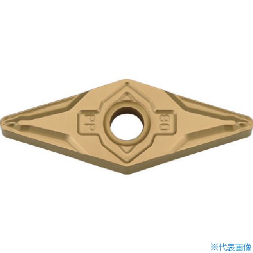 ■京セラ 旋削加工用チップ CVDコーティング CA525 VNMG160408PP(CA525)(6537553)×10[送料別途お見積り][法人限定][掲外取寄]