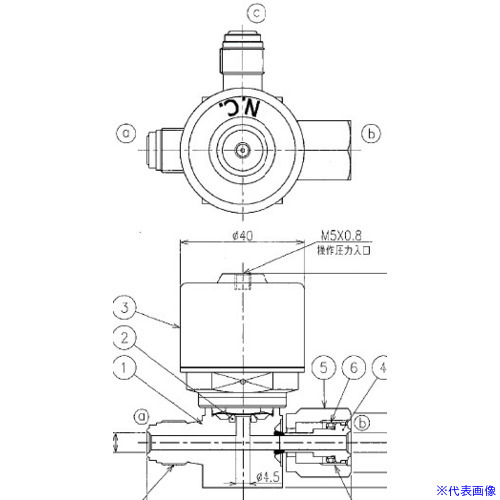 ■Fujikin SUS鋼製自動3方ダイレクトダイヤフラムバルブ_1MPa_FPR&minus;NDTB FPRNDTB719.525(6538299)[送料別途お見積り][法人限定][外直送]｜セミプロＤＩＹ店ファースト
