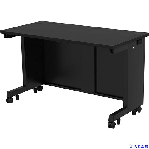 ■SANWA eデスク(ブラック)W1200&times;D600&times;H700 EDSK12060BK(6538464)[送料別途お見積り][法人限定][外直送]｜セミプロＤＩＹ店ファースト