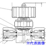 ■Fujikin SUS鋼製ダイレクトダイヤフラムバルブ＿1MPa＿FUND-71G FUND71G6.352Y(6543056)[送料別途お見積り][法人限定][外直送]