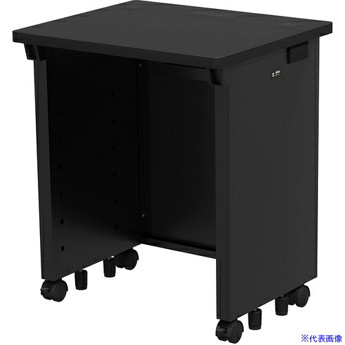 ■SANWA eデスク(ブラック)W600×D500×H700 EDSK6050BK(6543157)[法人限定][外直送元] 36,179円
