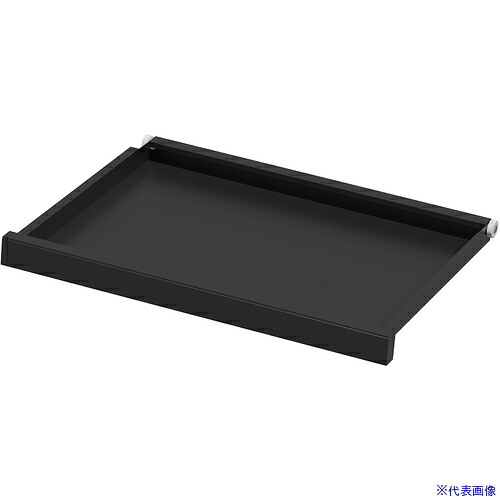 ■SANWA キーボードスライダー小(ブラック) EAEKB2DBK(6543275)[法人限定][外直送元]
