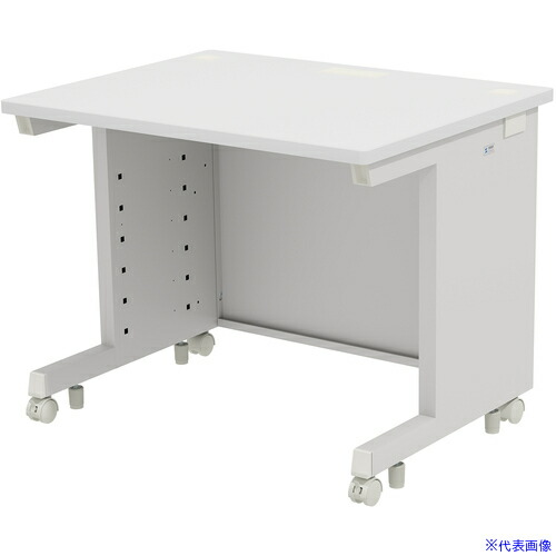 ■SANWA eデスク(ホワイト)W900×D700×H700 EDSK9070W(6554263)[送料別途お見積り][法人限定][外直送]