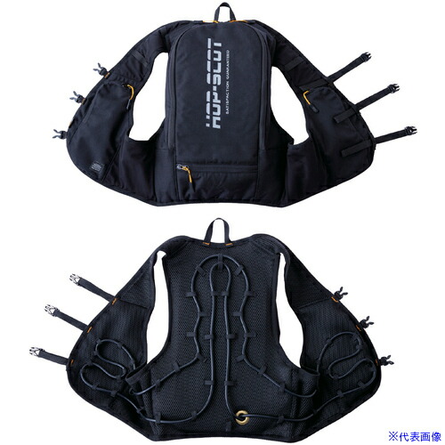 ■緑十字 水冷服 ICMベストプロXセット ブラック フリーサイズ(M～3L対応) 375919(6642676)[法人限定][外直送元]