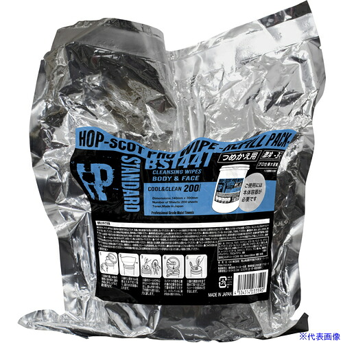 ■CHUSAN クールウェット スタンダード200枚入り詰替え BS144T999F(6644661)×6[送料別途お見積り][法人限定][掲外取寄]