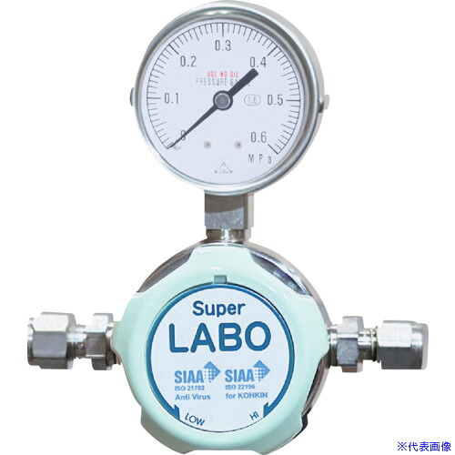 ■日酸TANAKA 分析・研究用抗菌・抗ウイルスハンドル仕様圧力調整器(配管用) SL－1XX－5X6G－1414 QAN104704(6652159)[法人限定][外直送元]